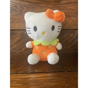 NWOT 8" Orange Fruit PLUSH HELLO KITTY Stuffed Animal Doll Toy Cat Kitten